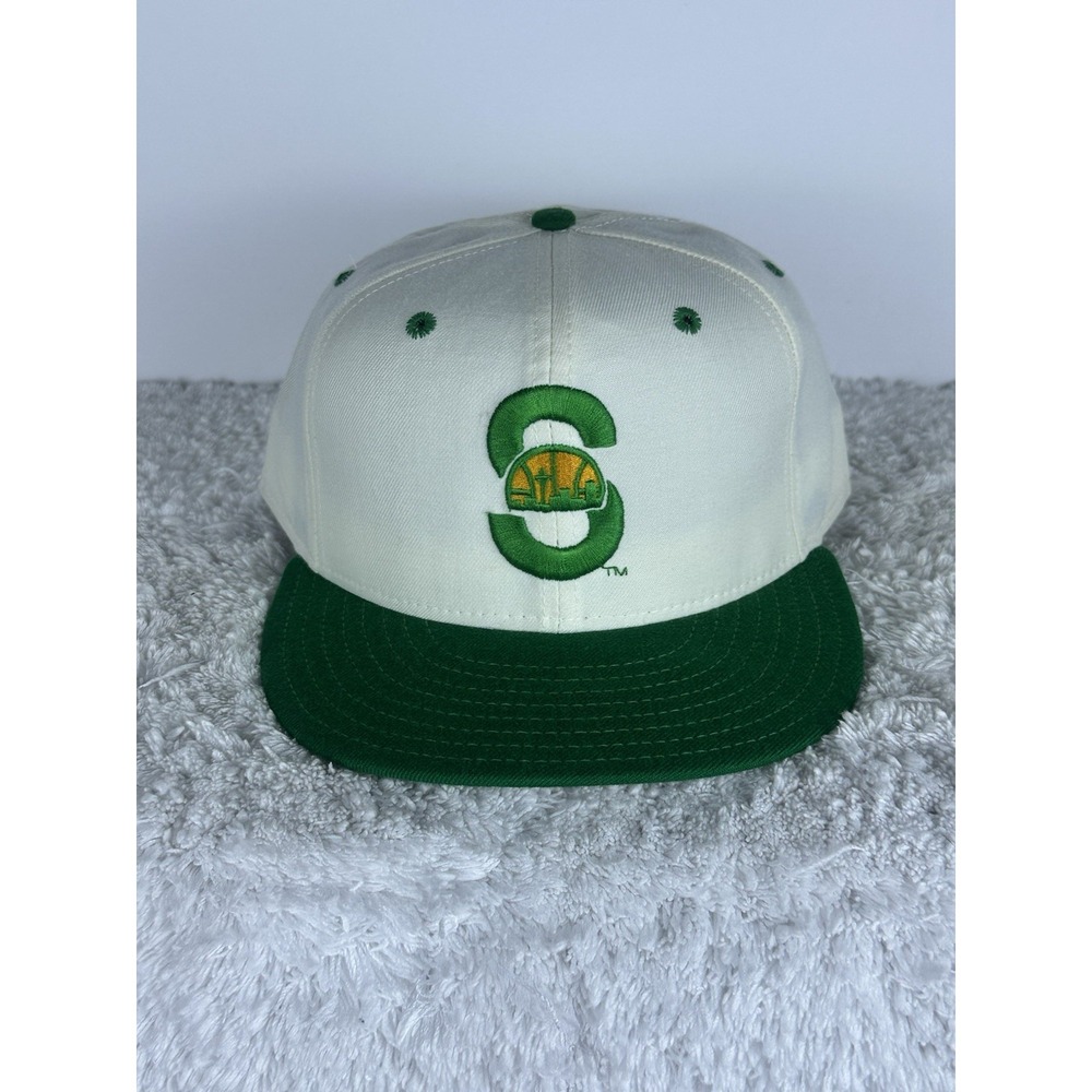 Vintage 90's Seattle SuperSonics New Era Pro Model Hat 7 5/8 Deadstock NWOT